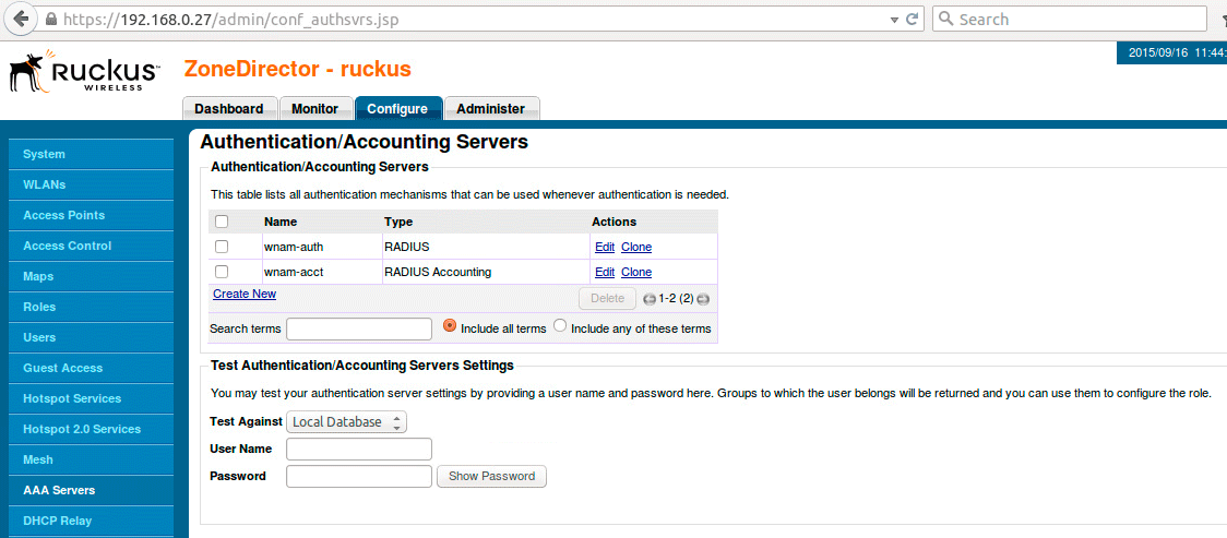 Настройка WiFi hotspot Ruckus Zone Director | Global Hotspot